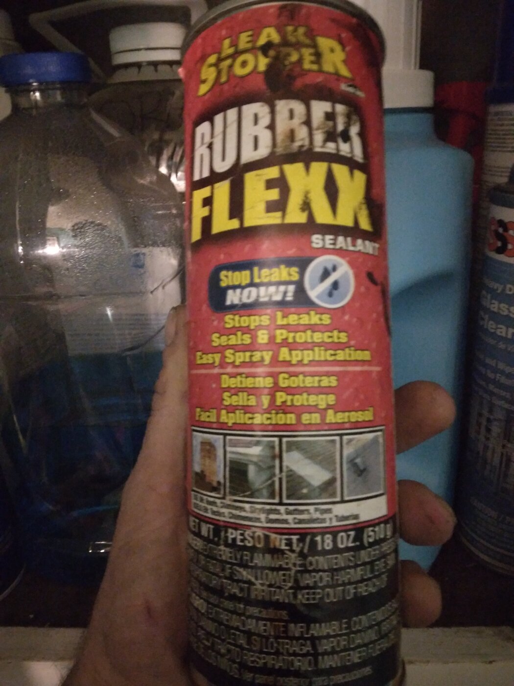 Leak Stopper 10 oz Rubber Flexx Clear Sealant