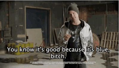 Aaron-Paul-You-know-its-good-because-its-blue-female dog-1440717331.gif