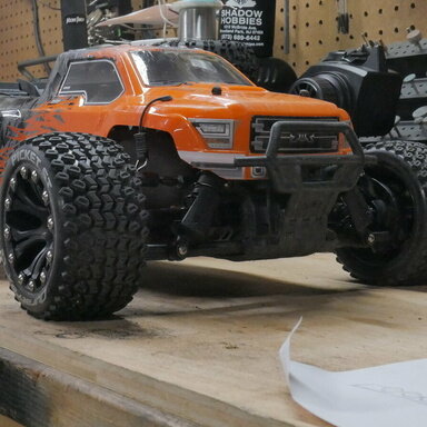 Details about   Custom Body Muddy Orange Buggy for ARRMA GRANITE VOLTAGE 1/10 Mod Required Read 