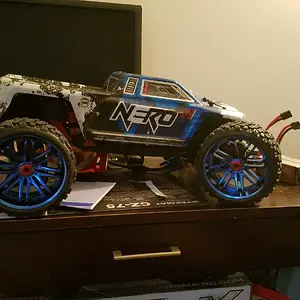 Arrma Nero - Diff Brain - Blue Chrome SRC Terrain Wheels