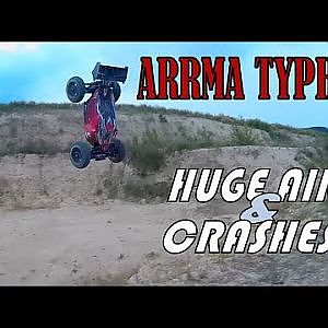ARRMA TYPHON 6S [] HUGE AIR & HARD CRASHES - YouTube