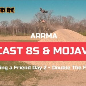 ARRMA OUTCAST 8S & MOJAVE 6S - Bring a Friend Day 2 - Double The Fun!