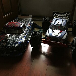 Packing up for my weekly bashing session with my #ARRMA #v2 #Infraction and my #v3 #KRATON