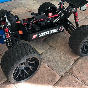Under the hood of my ARRMA Notorious w/ a set of SRC ALL Terrain Belted Tires