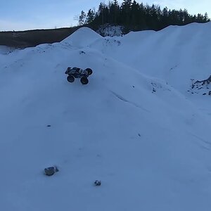 Teaser - ARRMA Siren 6s v2 1/10th 4wd truck - At The Bottom Of The Snowy G-Pit