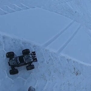[ Run Starts At 0.56 ] ARRMA Siren v2 6s 1/10th 4wd Truck  |  At the Bottom In A Snowy G-pit