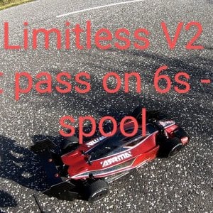 Arrma Limitless V2 XLX2 2028 test pass on 6s stock 39t spool. 101mph 161kph