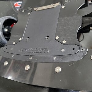 Titanium front splitter screws