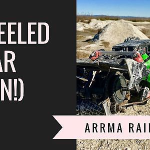 arrma raider XL on 3 wheels again.