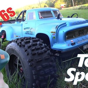Arrma Notorious Stock Top Speed 4s Vs 6S Pavement and Grass, RC Speed Run Review