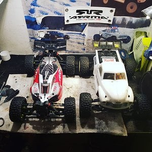 ARRMA Typhon 4x4 3s BLX vs ARRMA Siren 6s BLX 1/10th 4wd truck By TpParts RcXtreme