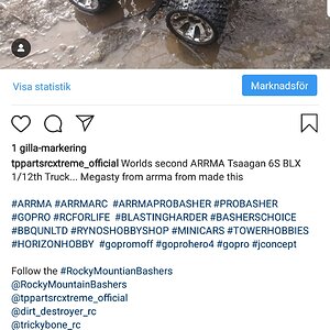 ARRMA Tsaagan 1/12th  6s BLX - Megasty Edition