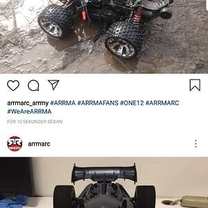 ARRMA Tsaagan 6s BLX  1/12th -Megasty Edition