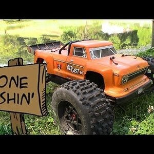 Fishing with the Arrma Outcast RC Stunt Truck