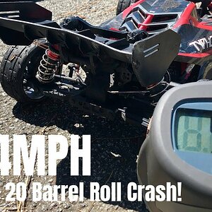 94Mph Arrma Typhon 6S And 20 Barrel Roll Crash!