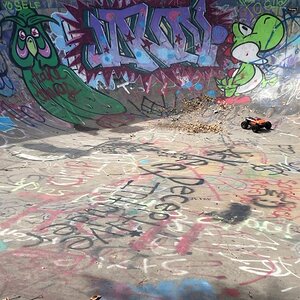 Arrma Granite 4x4 Truck Bowl Bashing Session at Largo Skate Park