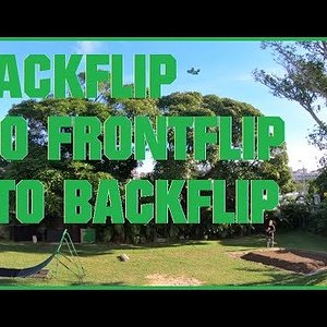 3 in 1 :back to front to back ! new freestyle trick, backflip to frontflip to backflip