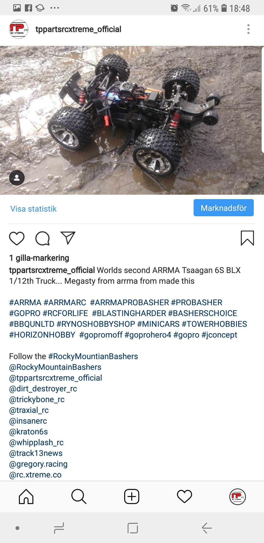ARRMA Tsaagan 1/12th  6s BLX - Megasty Edition